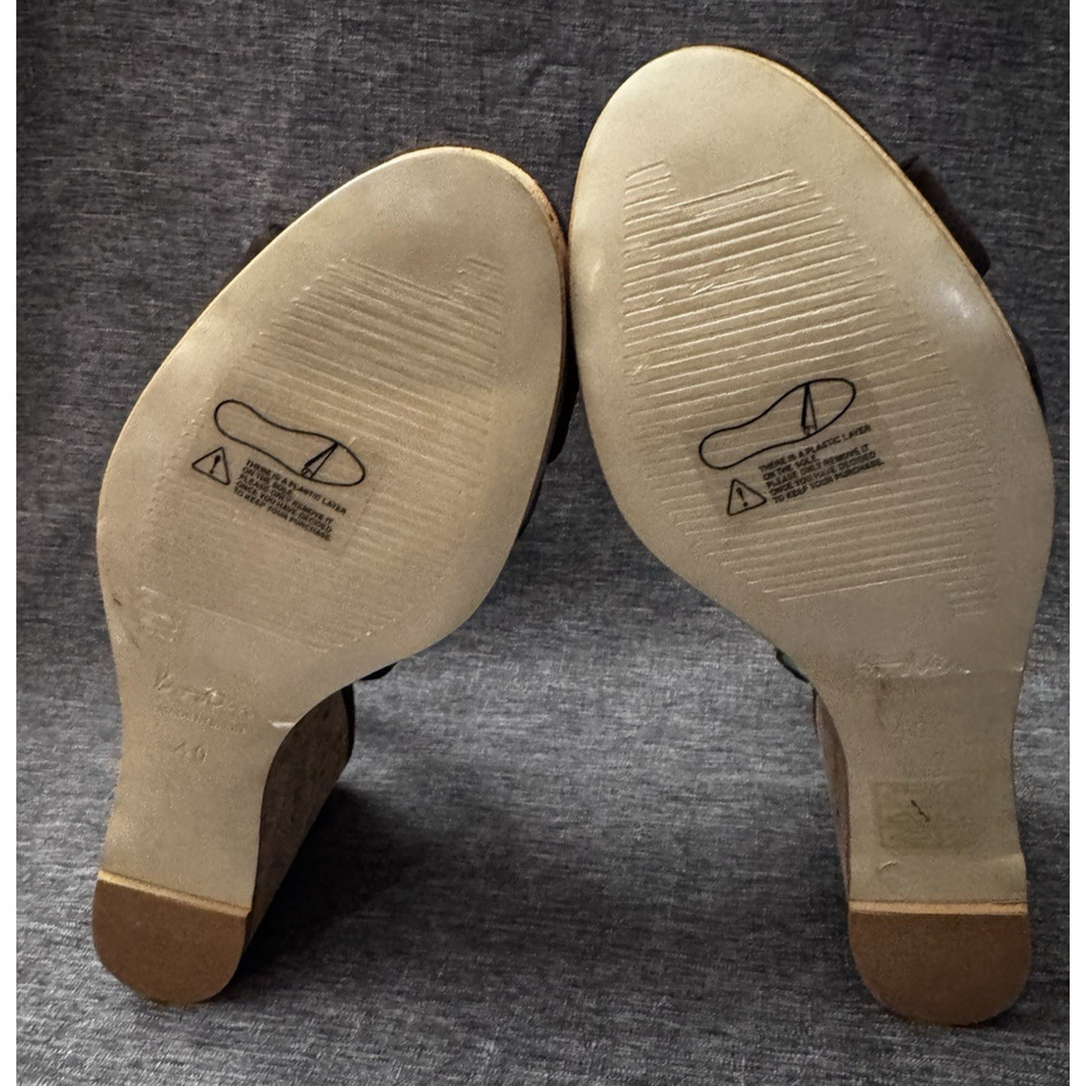 Boden Slingback Wedge Sandals, Eu 40 US 9, Brown, Open Toe - Picture 7 of 7